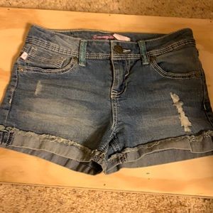 Kids ripped jeans shorts